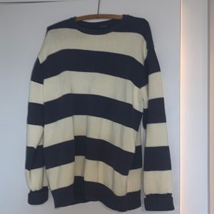 blue and white striped Brandy Melville John Galt sweater